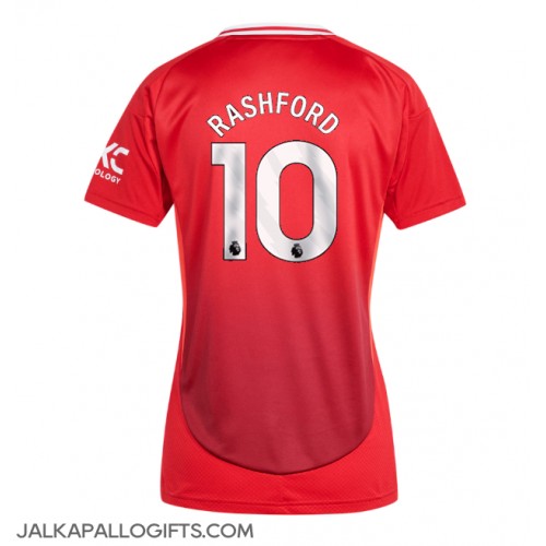 Manchester United Marcus Rashford #10 Kotipaita Naiset 2024-25 Lyhythihainen